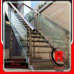 نرده استیل شیشه ای – قیمت نرده استیل با شیشه