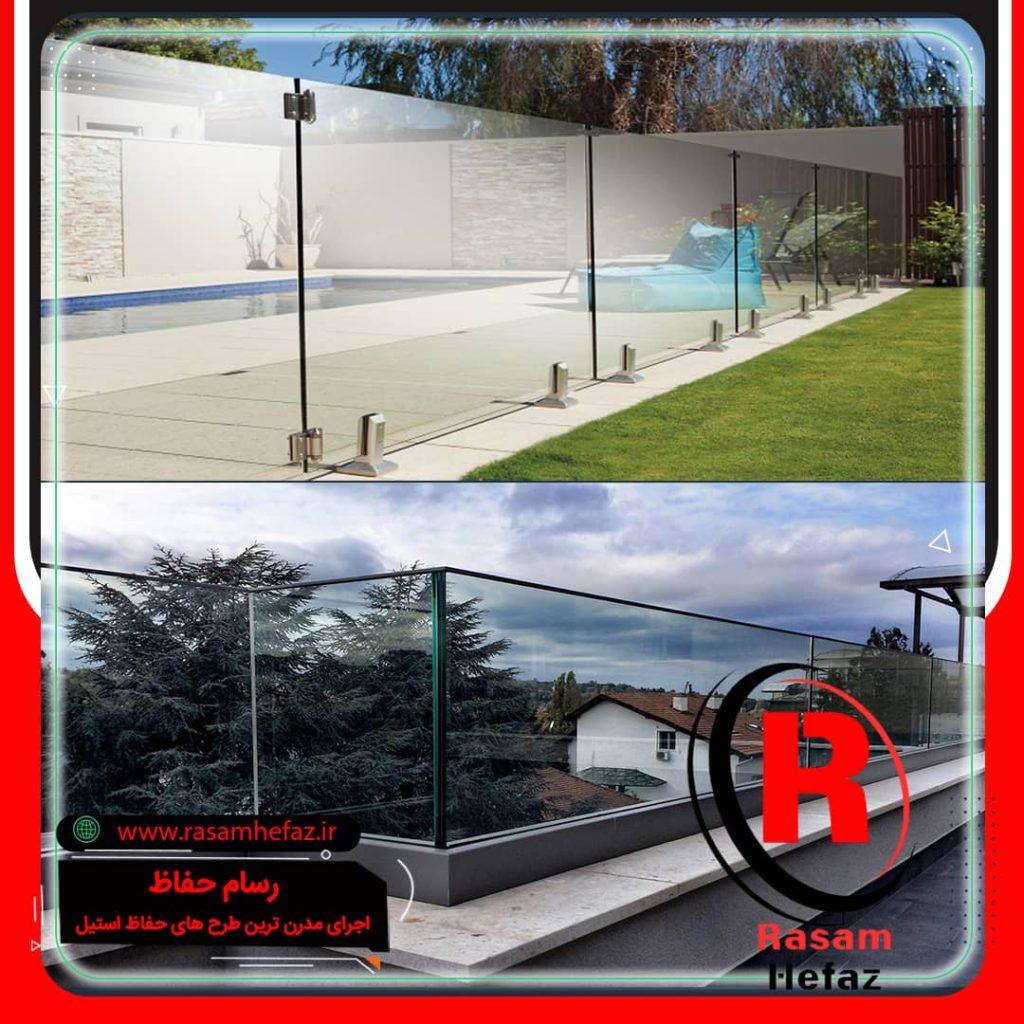 نرده شیشه ای بالکن