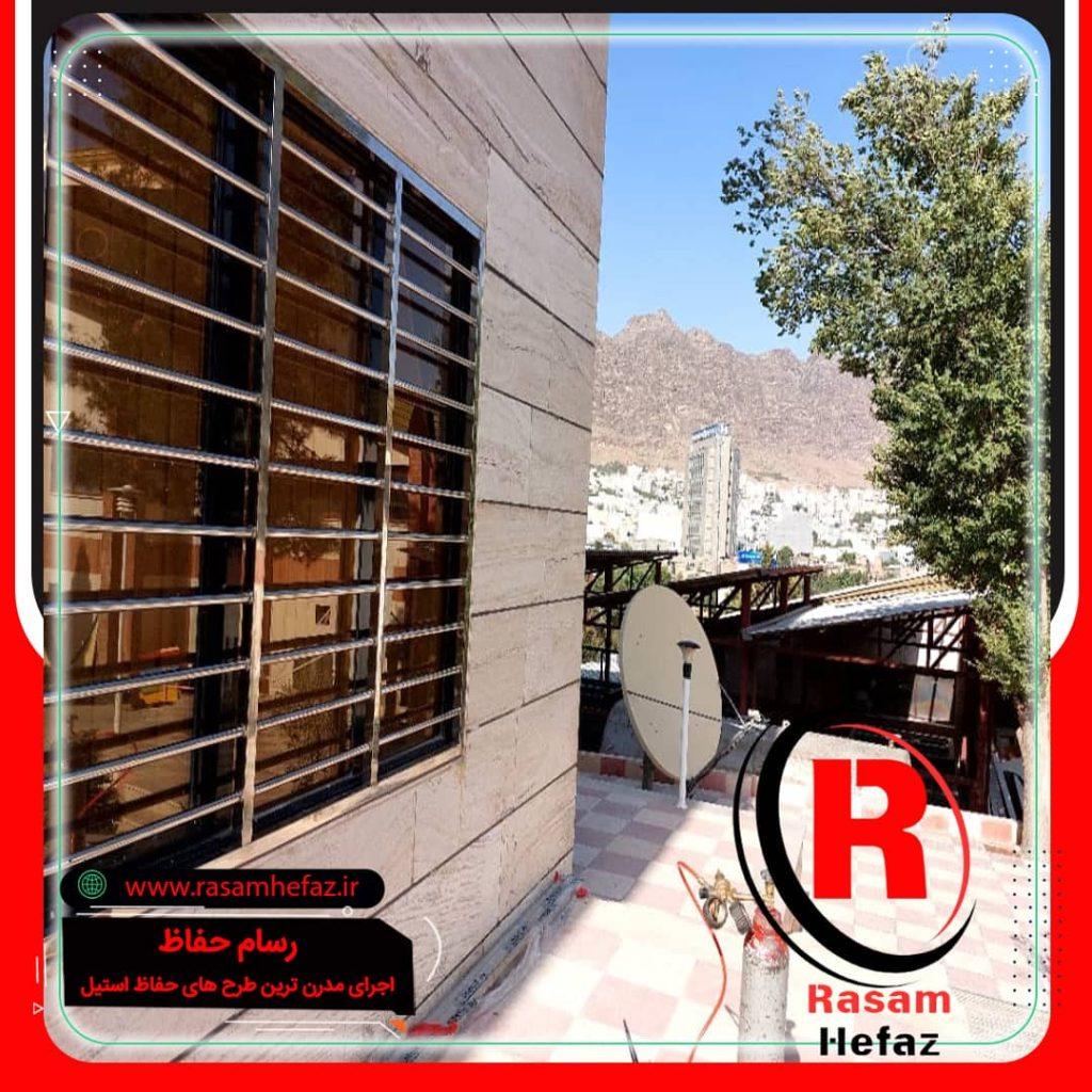 نصب حفاظ استیل پنجره ویلا