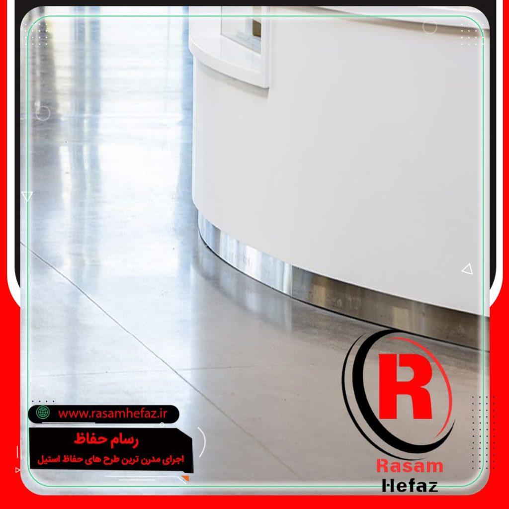 نصب قرنیز استیل دیوار