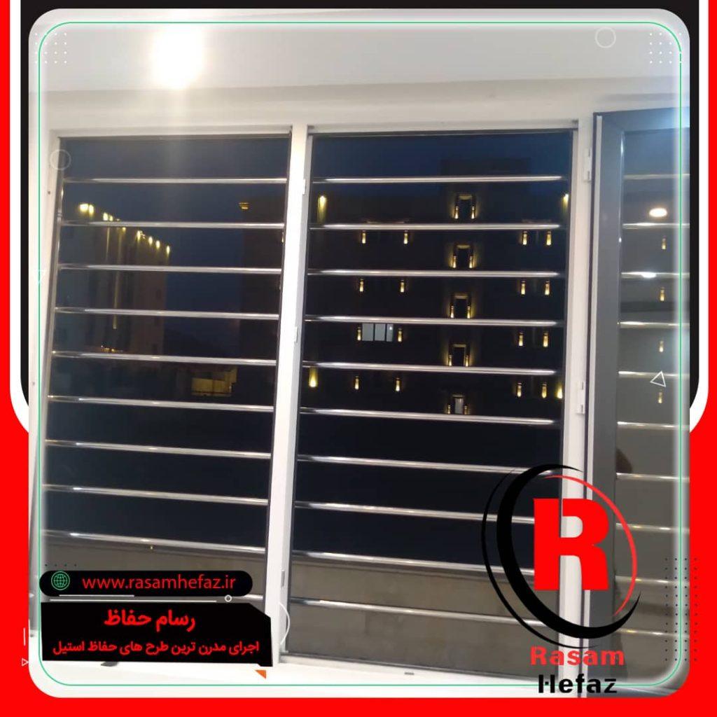 اجرای نرده حفاظ استیل پنجره