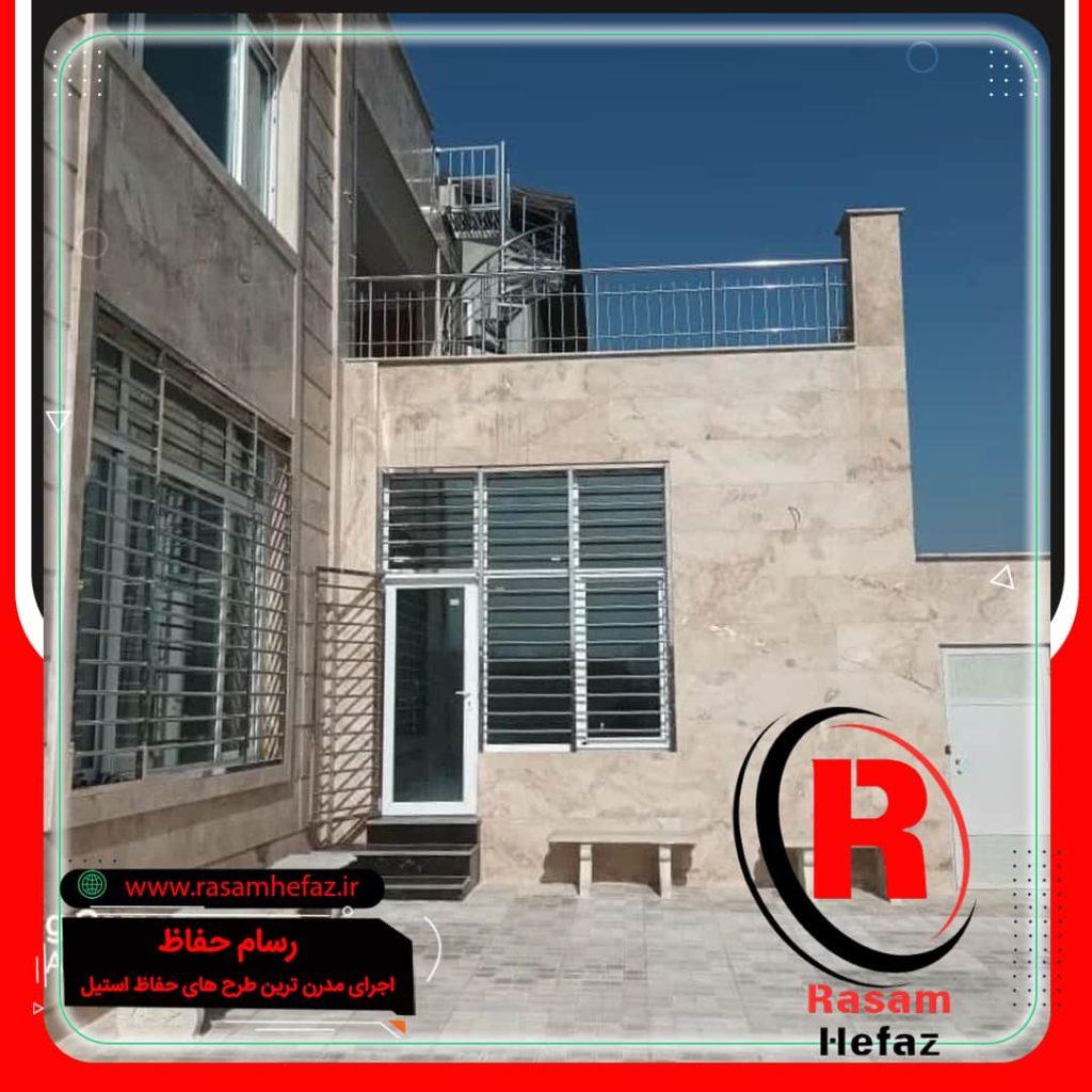 اجرای نرده استیل درب و پنجره