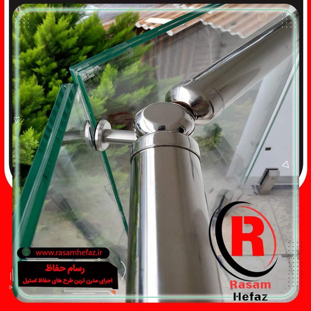 اتصالات نرده شیشه ای