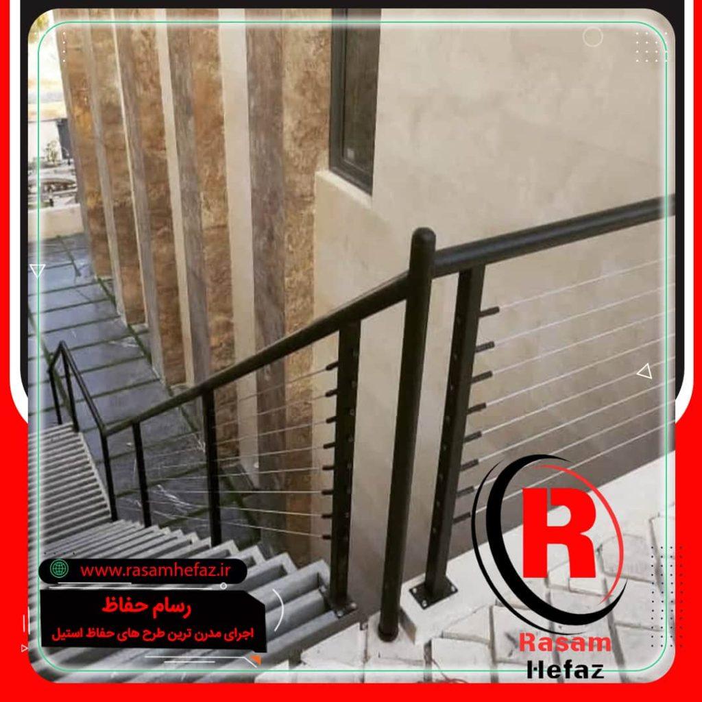 نصب حفاظ سیمی راه پله