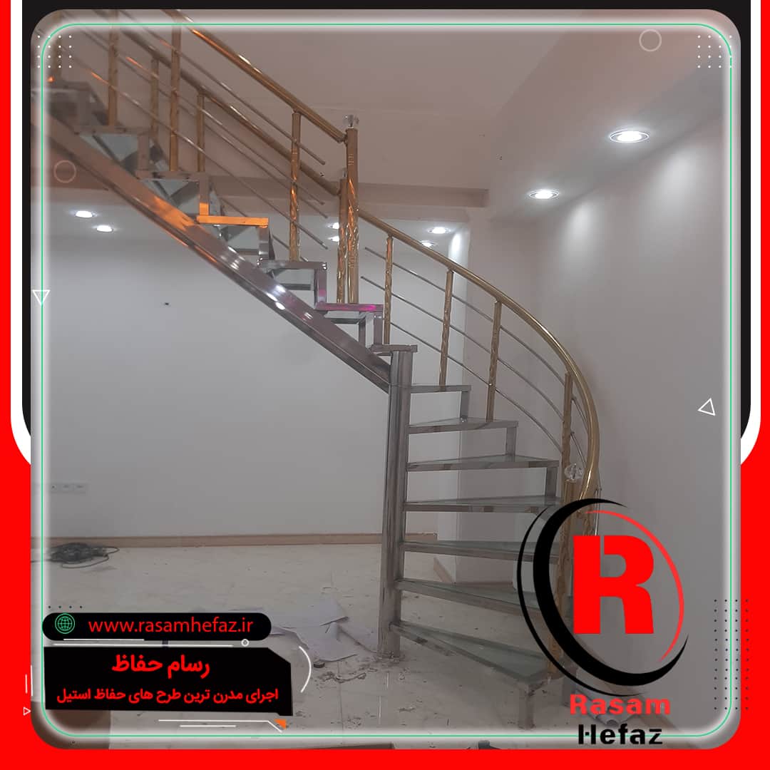 اجرای راه پله استیل مغازه