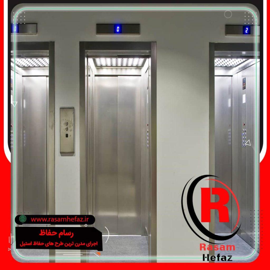 قیمت ورق کاری استیل درب آسانسور
