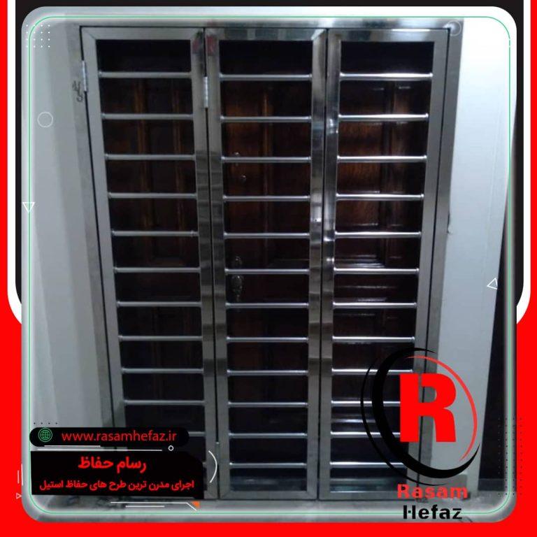 نصب نرده حفاظ استیل درب آپارتمان