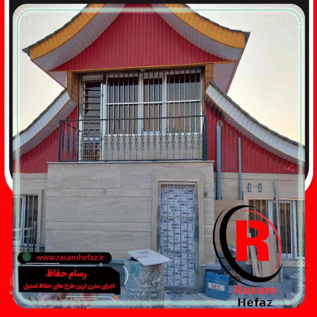 10- پروژه ساخت نرده استیل درب و پنجره ویلا