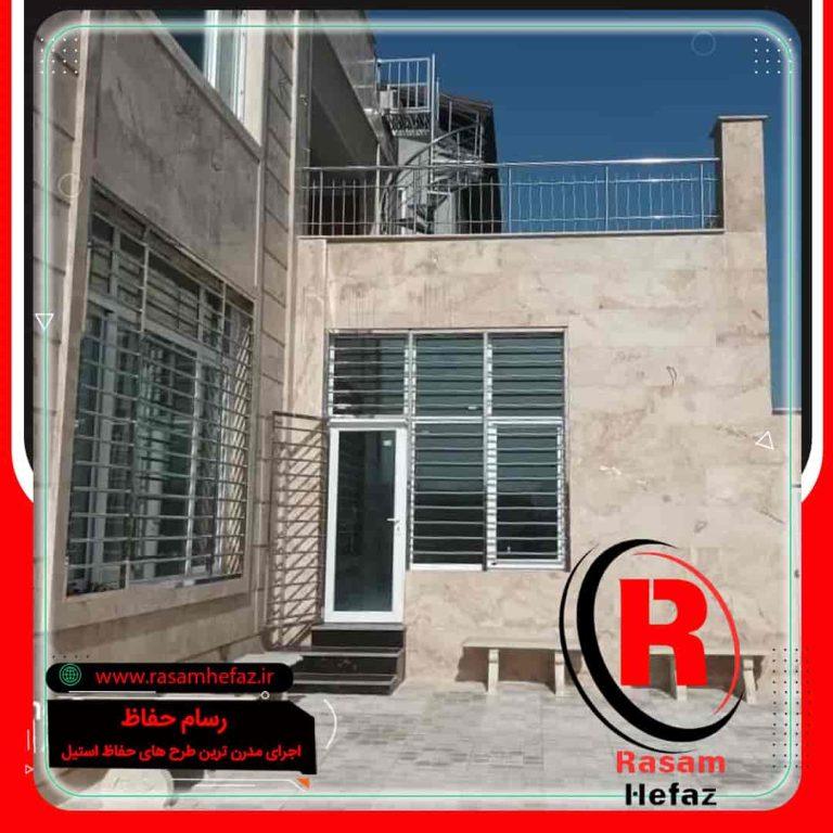 هزینه ساخت نرده استیل درب و پنجره ویلا
