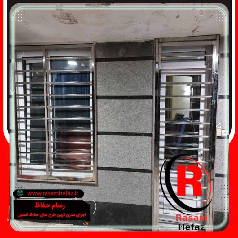 اجرای حفاظ استیل پنجره ویلا